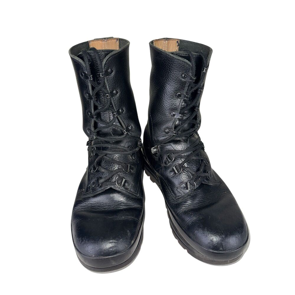 Swiss Army KS90 field troop Combat boots black leather Size 8